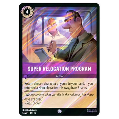 Lorcana - Wilds Unknown - Super Relocation Program (Common) - 63/204 (Foil)