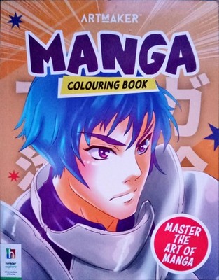 Artmaker Manga Colouring Book Master The Art Of Manga New Paperback Hinkler