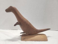 Andrew Young's Wood Carving Dinosaur,  Pitcairn Island Vintage