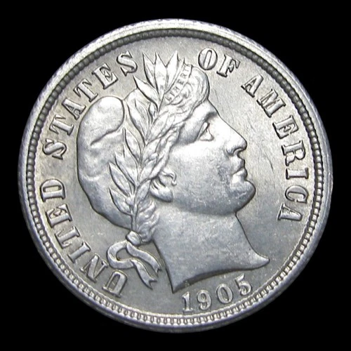 1905-S Barber Dime Silver ---- Gem BU Rare Coin ---- #S101