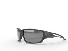 Edge SK117 Kazbek Wrap-Around Safety Glasses, One Size, Black Frame