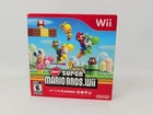Super Mario Bros. Wii (Nintendo Wii, 2009) Cardboard Sleeve and Game Disc