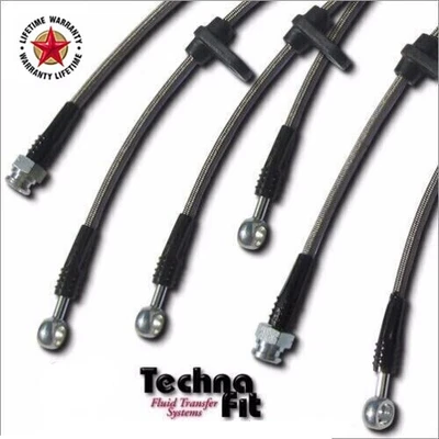 For 07-21 Toyota Tundra Front Rear Brake Line Stainless Steel Braided Techna-Fit - Bild 1 von 3