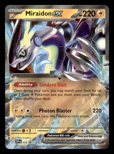 Miraidon ex 028 P NM Scarlet & Violet Promo Pokemon