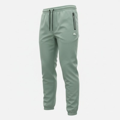 Quicksilver Men Green Jogger Sweatpants Drawstring Pockets XL Waist 36 Inseam 31