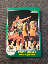 1983-1984 Danny Vranes w Magic Johnson Star #201 Seattle Supersonics RC EXMT