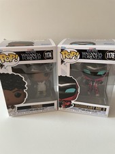 Figuras de vinilo Funko Pop Wakanda Forever Shuri #1174 y Ironheart MK2 #1176 Marvel