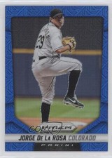 2014 Panini Prizm Blue Mojo Prizm 43/75 Jorge de la Rosa #100 0b2