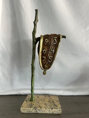 SALVADOR DALI BRONZE SCULPTURE '' PERSISTENCE MEMOIRE III '' SIGNED AND NUMBERED