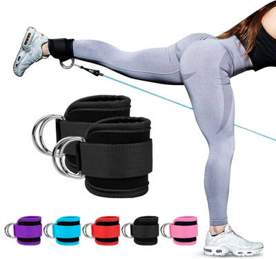 Doppelte D-Ring Knöchelriemen für Fitnessstudio Gesäß- & Beintraining UK