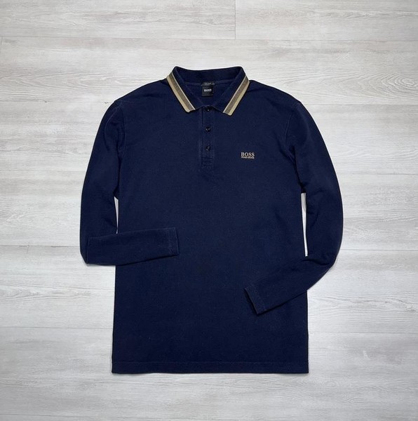 Men Hugo Boss T-Shirt Navy Cotton 42 / XL / 50