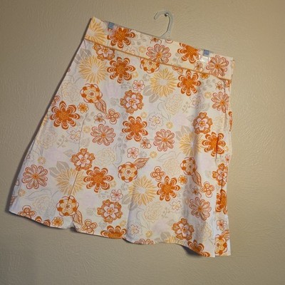 Frenchi Nordstrom Floral A-Line Skirt Women's Medium Retro 70s Cottagecore 