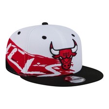 New Era White/Black Chicago Bulls Swept 9FIFTY Snapback Hat