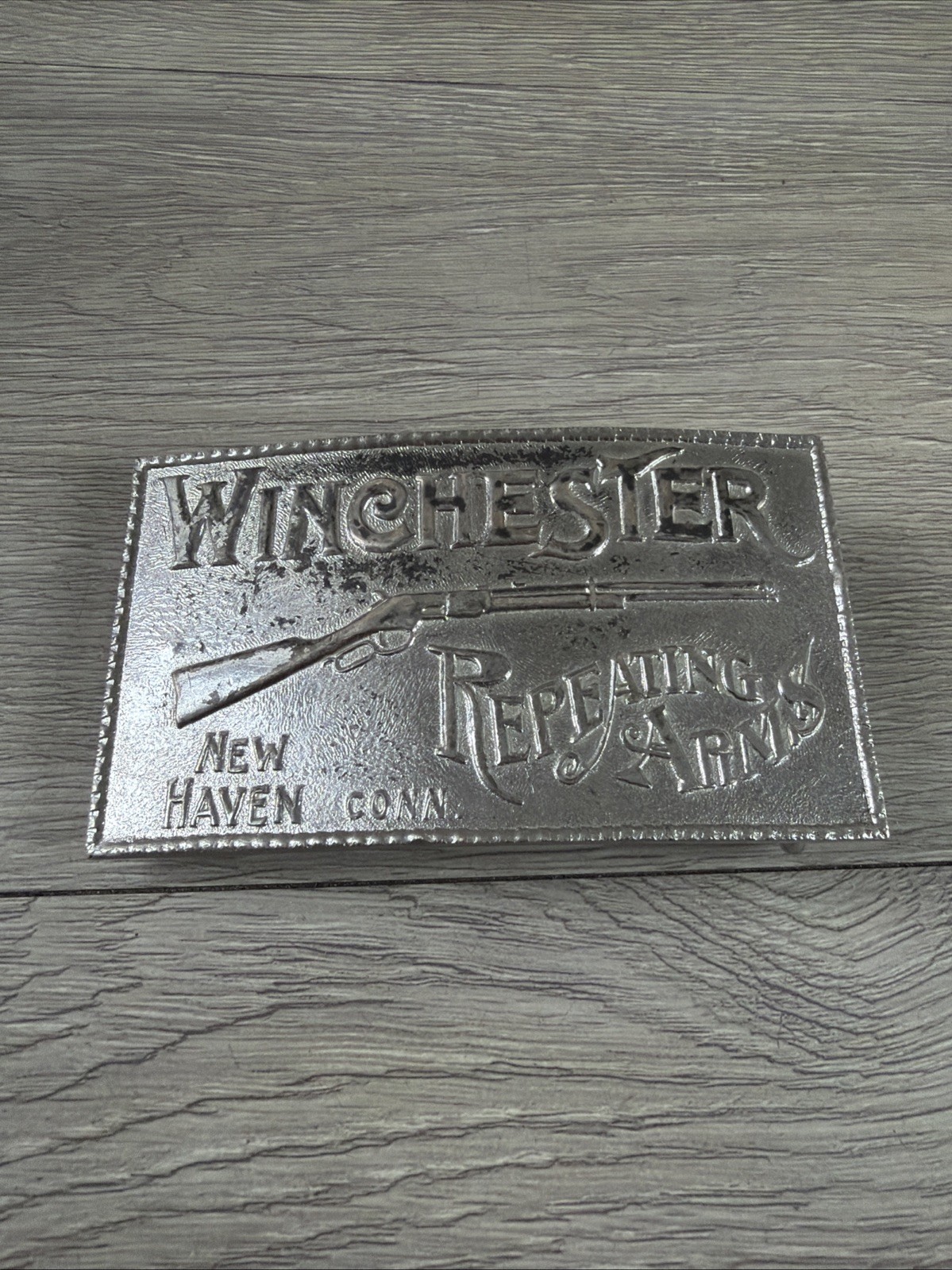 Winchester Sterling Silver Solid Repeating Arms B… - image 1