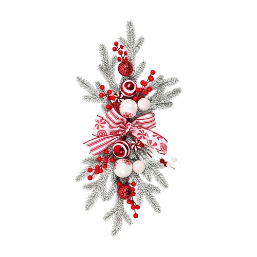 Hängendes Weihnachtszweig-Arrangement pflegeleicht für Treppe - Bild 1 von 9
