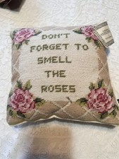 VTG Handcrafted Needle Point By Two’s Company Throw Pillow With Original Tag