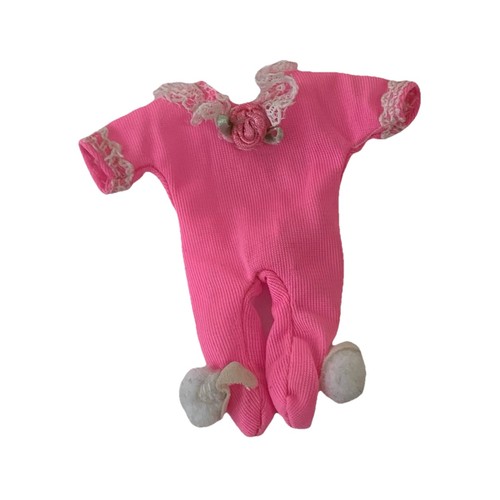 Vintage Barbie Kelly Bedtime Fun Pink Footed Pajamas