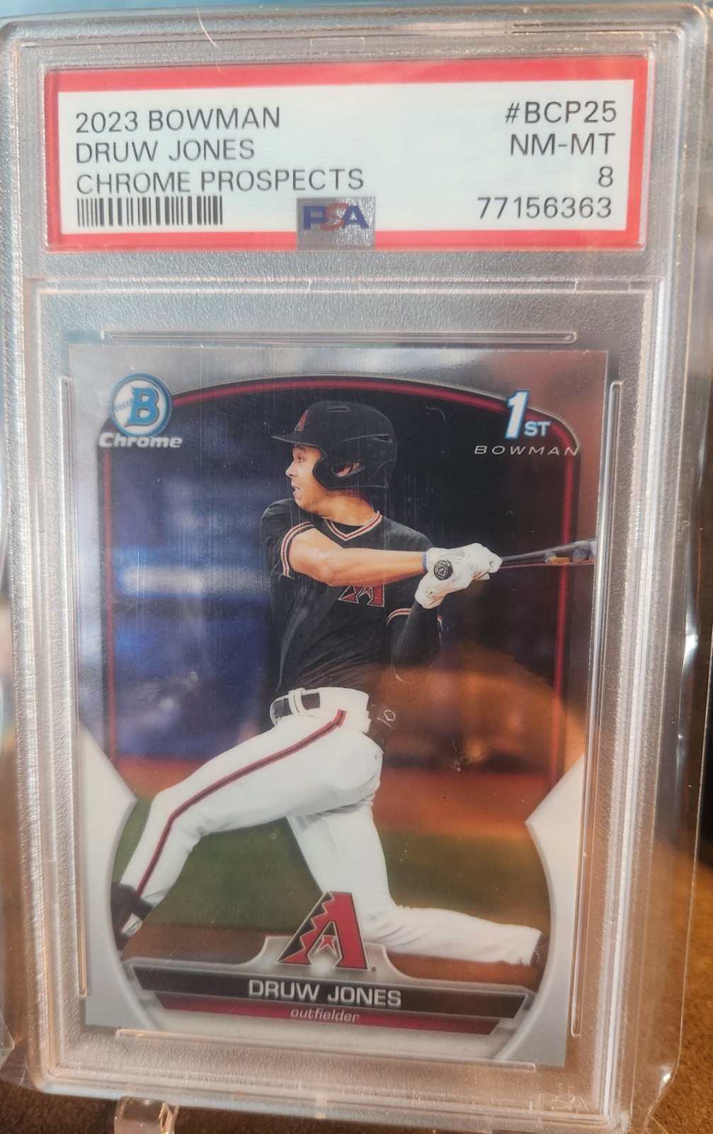 2023 Bowman Chrome Prospects Druw Jones 1st PSA 8 Arizona Diamondbacks #BCP-25