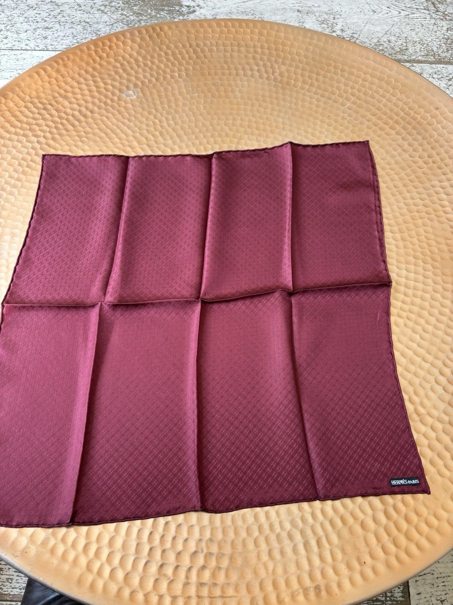 Mouchoir Ou Carré De Poche Hermès Paris Vintage Multicolore - Occasion