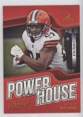 2021 Panini Prestige Power House Xtra Points Orange 69/75 Nick Chubb #PH-NC 10lj