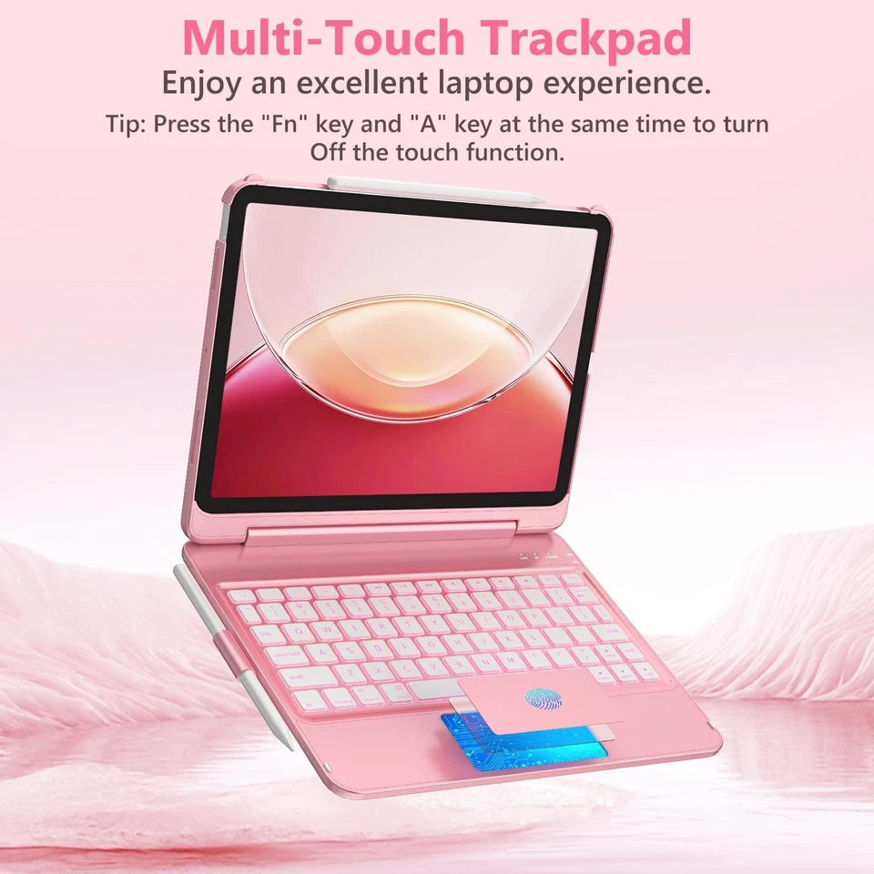 Touch for iPad Air 11 inch & Air 5th 4th Generation Case with Keyboard - Only... - Image 4 of 4