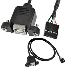USB 2.0 A Female Socket to 5Pin Male Panel Mount Header PCB Motherboard Cable