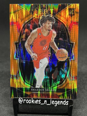SHAEDON SHARPE 2022-23 Select Concourse ?ROOKIE ORANGE FLASH 