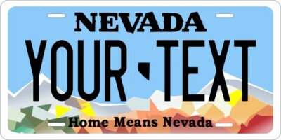 Nevada 2017 Custom State License Plate Personalized 12''x6'' Size