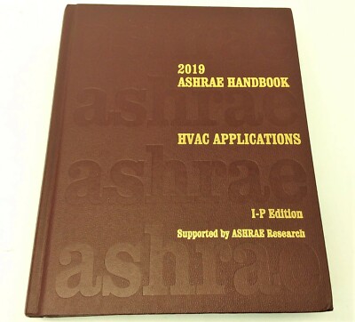 Used 2019 Ashrae Handbook HVAC Applications I-P Edition Inch Pound Book