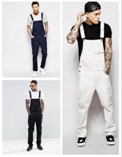 New Men's Casual Denim Pants Trousers Overalls Suspenders Dungarees Jeans Bibs