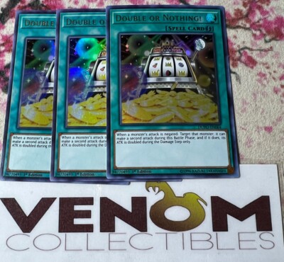 3x (M/NM) - Double or Nothing! - DUPO-EN064 - Ultra Rare - 1st Edition  YuGiOh | eBay