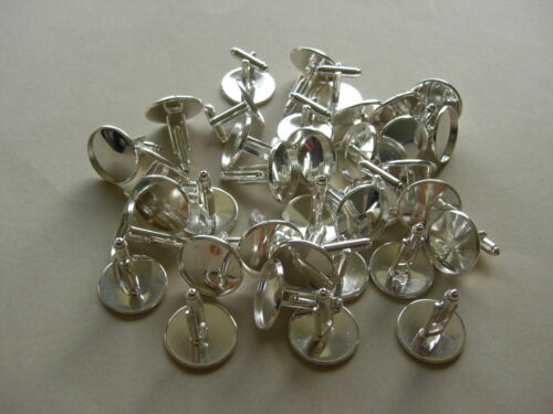 Buy 12mm Bezel Pad Cuff Links Blanks- Gun Metal Black Plated-20pcs In Cheap Pric - Foto 5