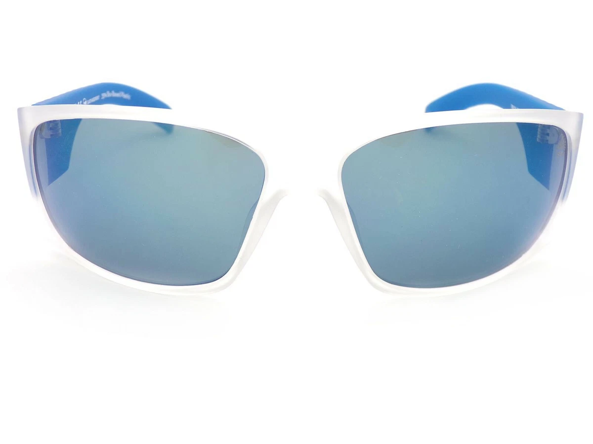 Timberland Polarized Sunglasses Opaque Blue with Blue Mirror Lenses TB9215 20D