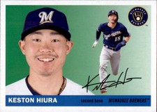 2020 Topps Archives KESTON HIURA 1955 Style Base Card Brewers #26
