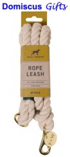 49" NEW DOG Canine Puppy ROPE LEASH NATURAL Chase Durable Tough Field  Wander