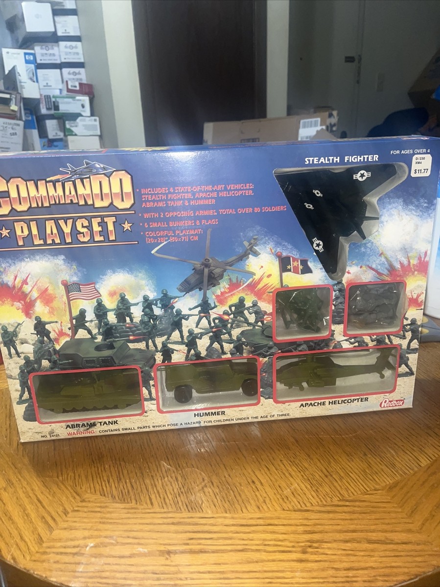 VTG Redbox Toys Commando Fortress, Army Men Bunker Vehicles