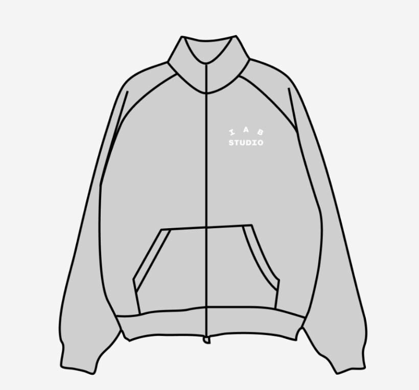 IAB Studio 2Way Full Zip-Up Gray White Size XL Limited Edition | eBay