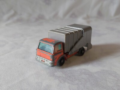 Matchbox Series No.7 Refuse Truck 1:64 Müllwagen   Rot England 1967