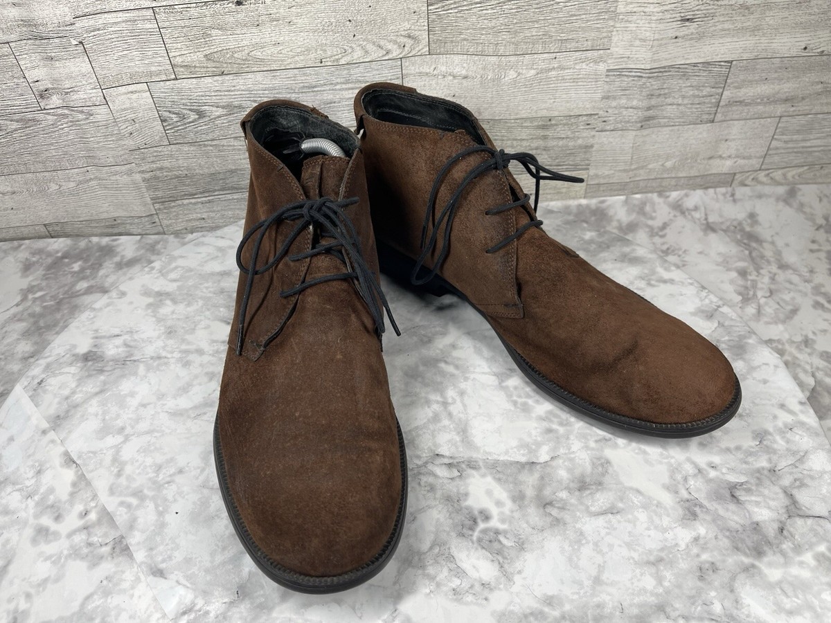 Chaco Mens Leather Chukka Boots Black Gum Sole Lace Up Comfort Casual Size 12 Chaco Men main image 2