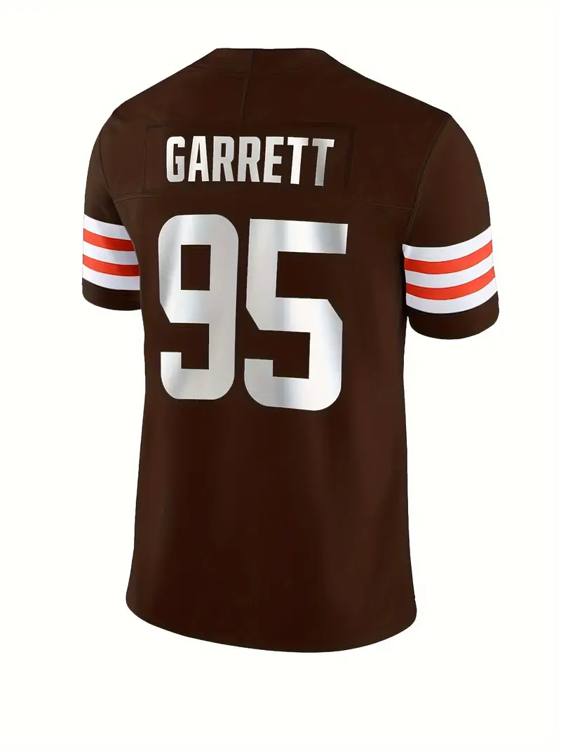 Myles Garrett 95 Cleveland Browns JERSEY V Neck Short Stitch