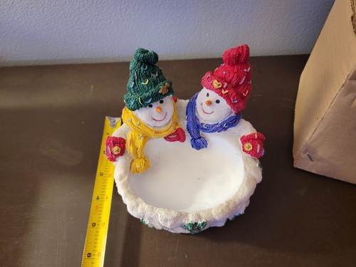 Ceramic Snowman Small Trinket Candy Dish - Picture 8 of 8