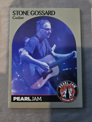 2018 Stone Gossard Pearl Jam Boston Fenway Park Trading Baseball Card Hoops E