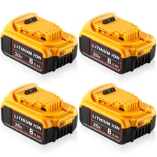 Pack For DeWalt 20V 20 Volt Max XR 8.0AH Lithium Ion Battery DCB206-2 DCB205-2