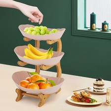 3-Tier Servierschalen Mit Ständer Snack Dessert Tablett Teller Rack Für Party