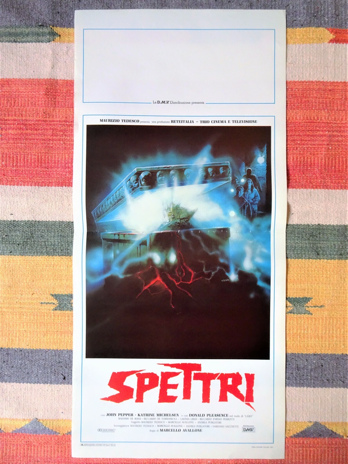Locandina originale film Spettri (1987) - Regia di Marcello Avallone