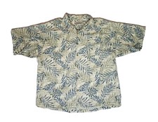 1970s Vintage Hawaiian Aloha Palm Fieldmaster Surf Classic Men's Shirt Sz XL