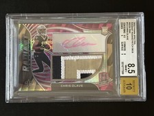 2022 Spectra Chris Olave Radiant Rookie Patch Sigs Neon Pink RC #12/25! Jsy # 🔥