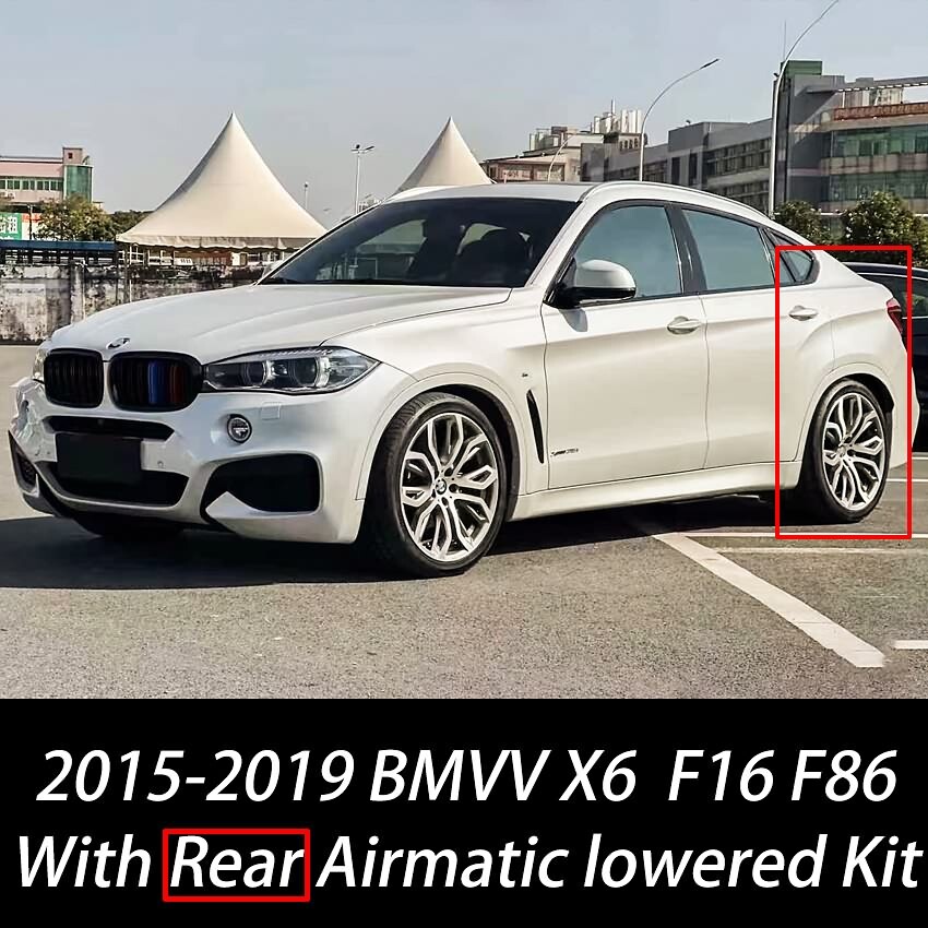 FOR 15-2019 BMW X6 X6M F16 F86 ADJUSTABLE REAR AIR SUSPENSION