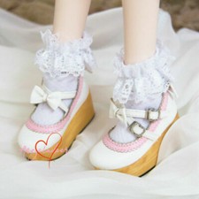 1/4MSD 1/3SD10/13/DD BJD Shoes Doll Wedges Wood Sole Cross Straps Multi-color