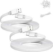Itramax Wyze Cam V4 Extension Cable 20Ft 2Pack ,Usb to Micro USB Cable Power Cor